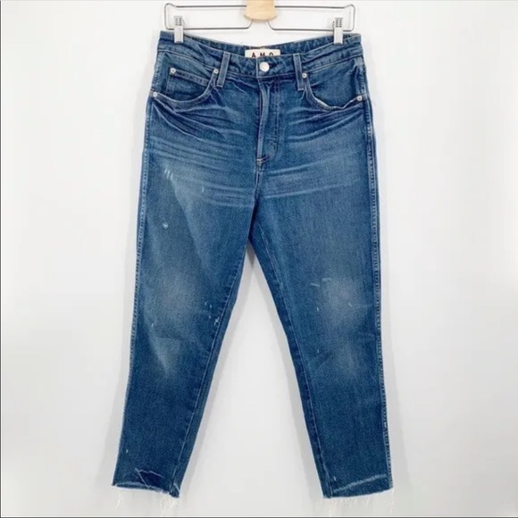 AMO Denim - AMO ACE Relaxed Fit Tapered Leg Jean Ankle Length Field trip Wash NWT